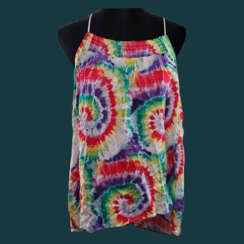 TieDye Plus Crop Top